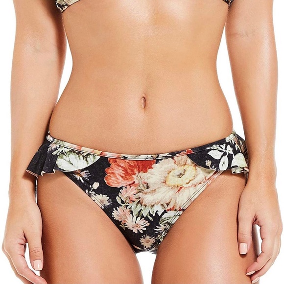 Chelsea & Violet Black Ruffle Floral Bikini Set - Picture 8 of 12
